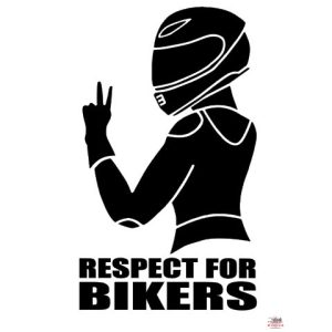 Respect for Bikers Girl matrica