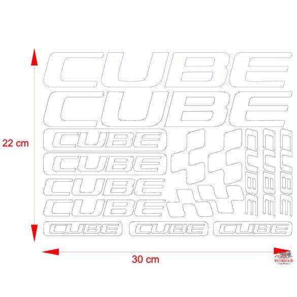 CUBE matrica szett