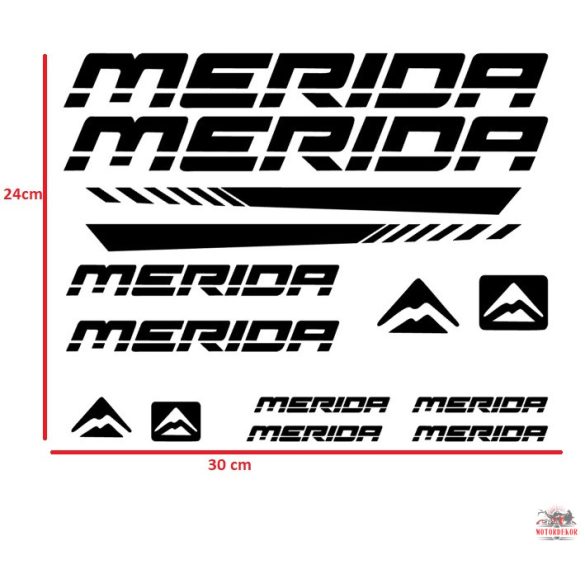 Merida kerékpár matrica szett