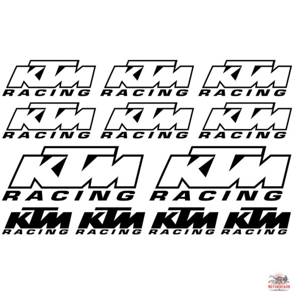 KTM Racing logók matrica szett