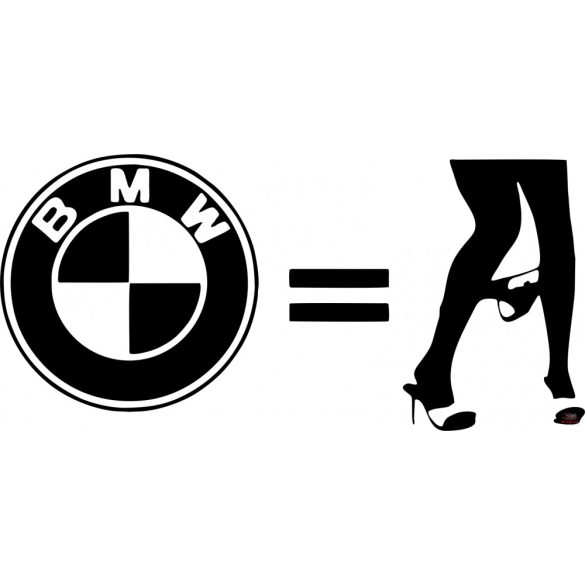 BMW bugyiledobás matrica