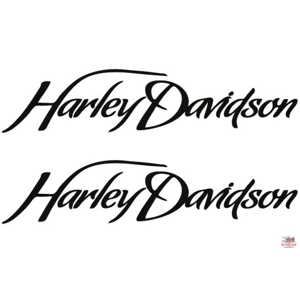 Harley dupla felirat matrica