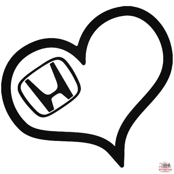 Honda szív matrica