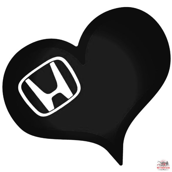 Honda szívben matrica