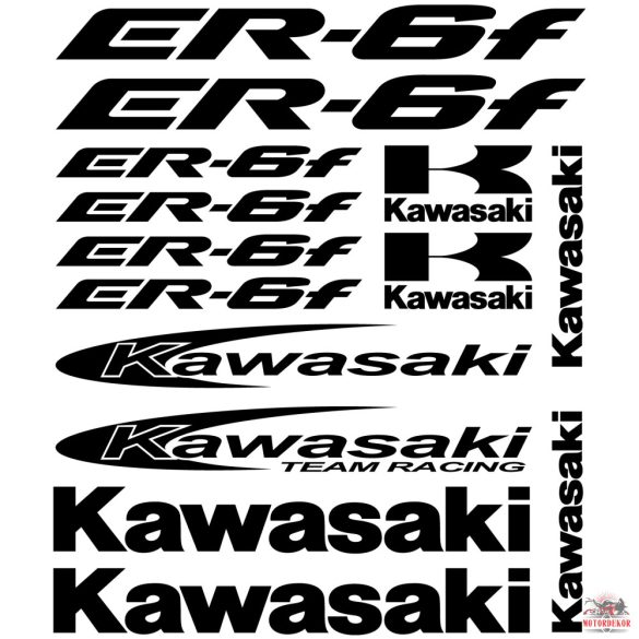 Kawasaki ER-6F matrica szett