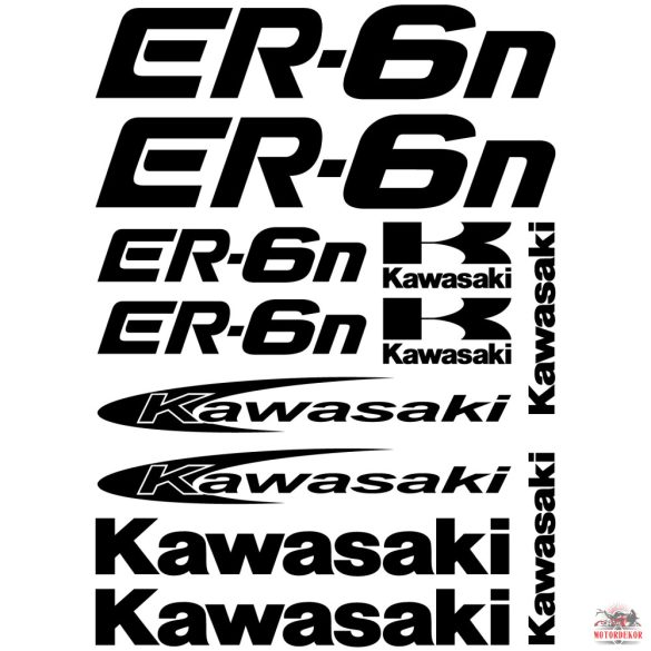 Kawasaki ER-6N matrica szett