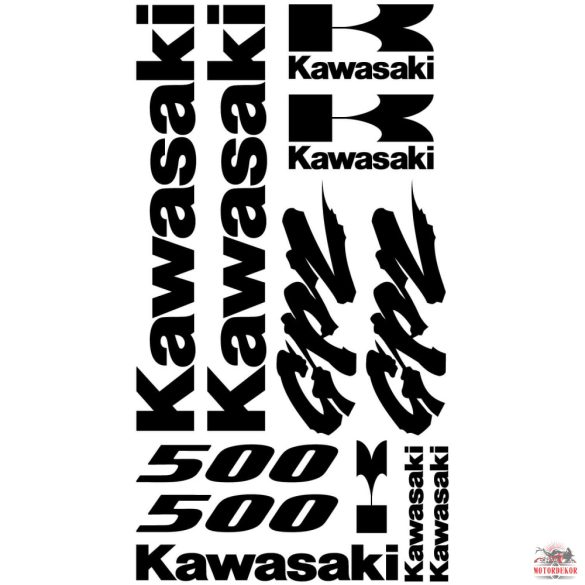 Kawasaki GPZ 500 matrica szett