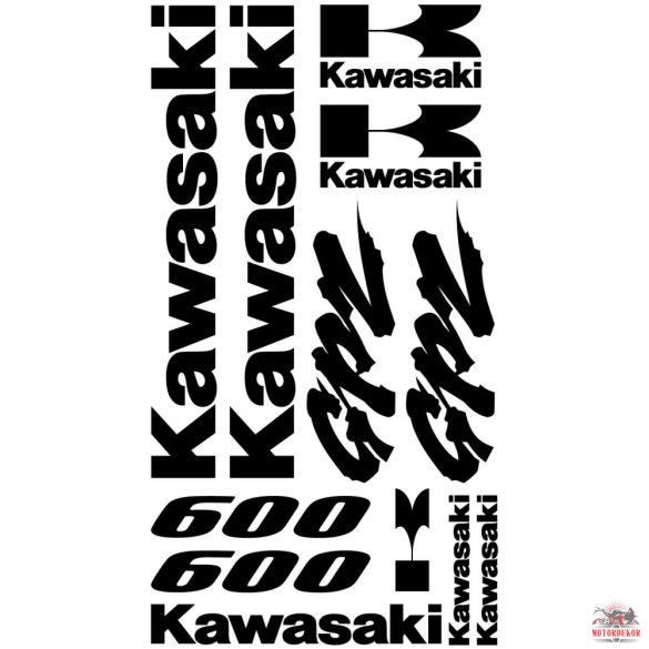 Kawasaki GPZ 600 matrica szett