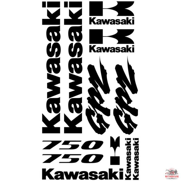 Kawasaki GPZ 750 matrica szett
