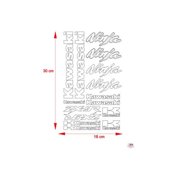 Kawasaki ZX-9R matrica szett