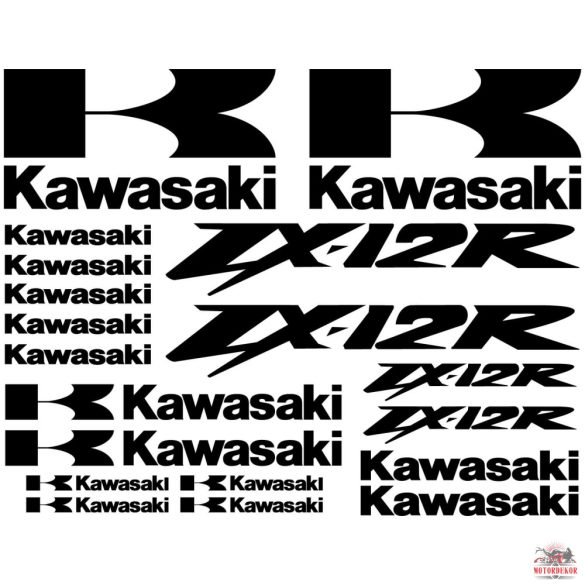 Kawasaki ZX 12R matrica szett