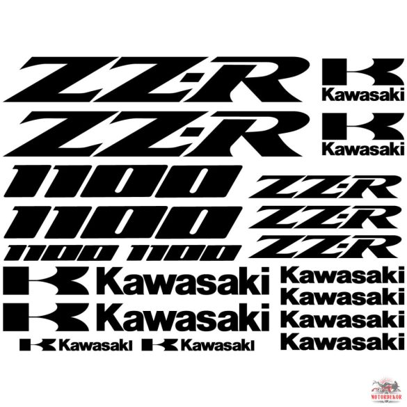 Kawasaki ZZR1100 matrica szett