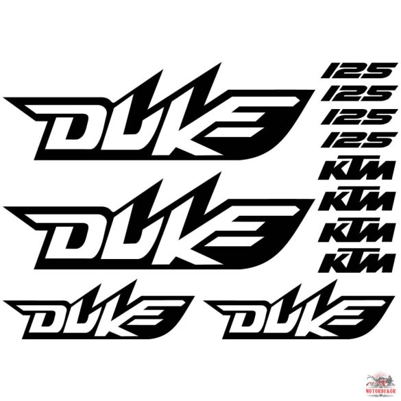 KTM Duke 125 matrica szett