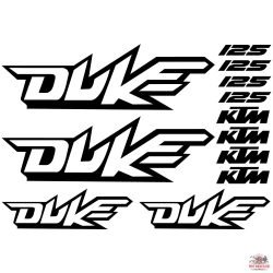 KTM Duke 125 "1" matrica szett