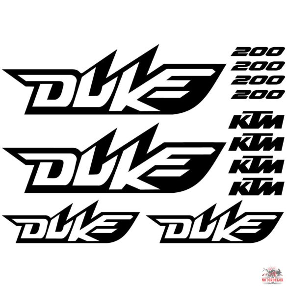 KTM Duke 200 matrica szett