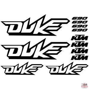 KTM Duke 690 "1" matrica szett