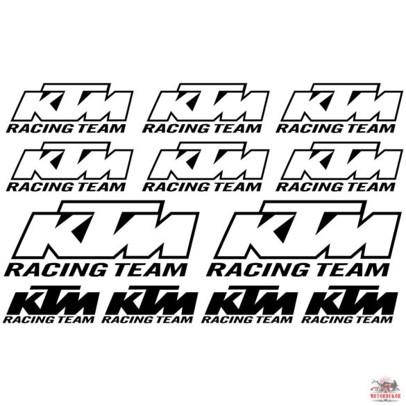 KTM Versenycsapat matrica szett