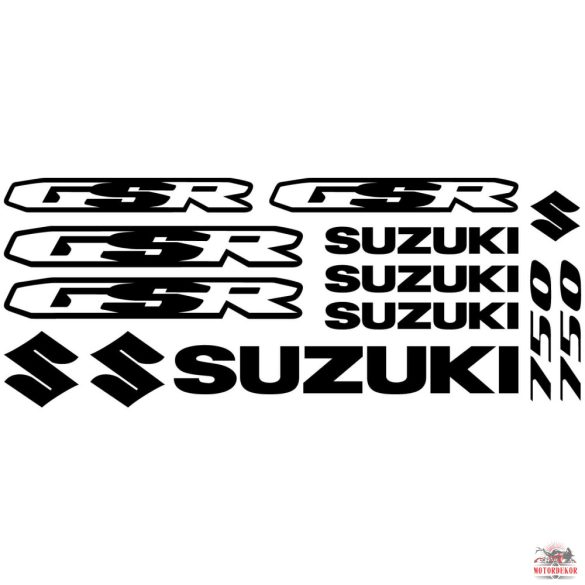 Suzuki GSR 750 matrica szett