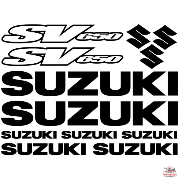 Suzuki SV650 matrica szett