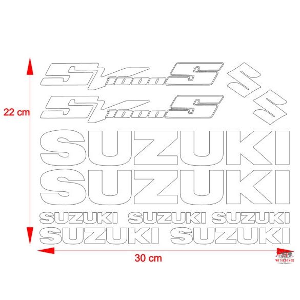 Suzuki SV1000s matrica szett