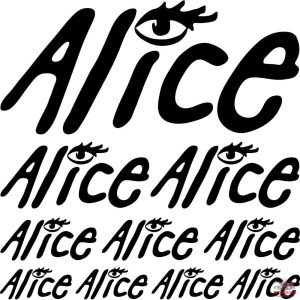 Alice szponzor matrica szett