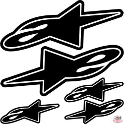 Alpinestars "1" szponzor matrica szett