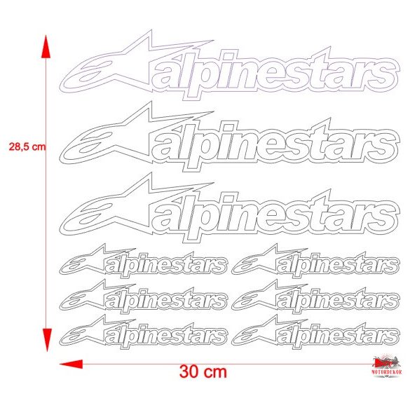 Alpinestars "2" szponzor matrica szett