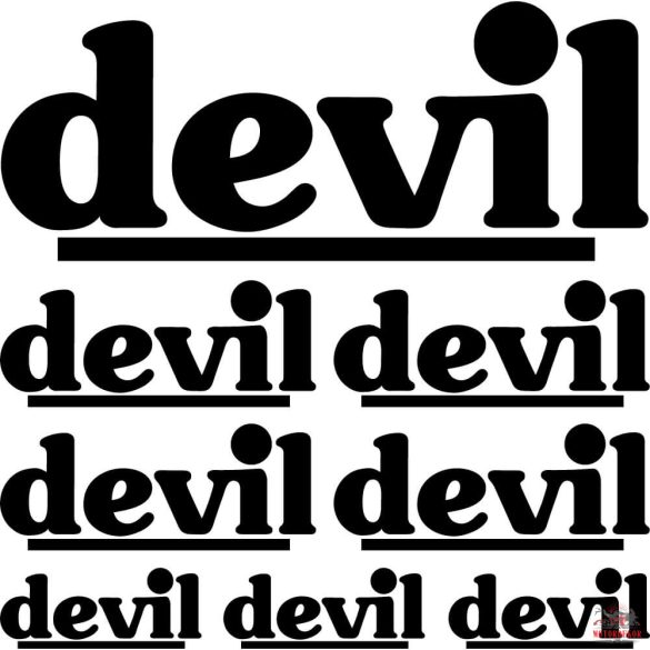 Devil szponzor matrica szett