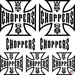 Choppers szponzor matrica szett