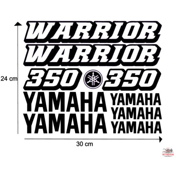 Yamaha Warrior 350 matrica szett