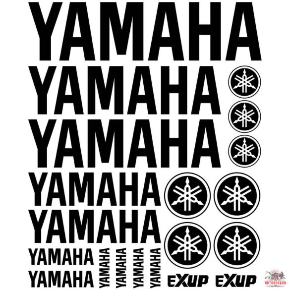 Yamaha EXUP feliratok matrica szett