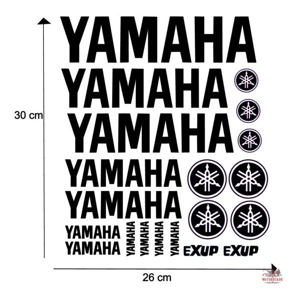 Yamaha EXUP feliratok matrica szett