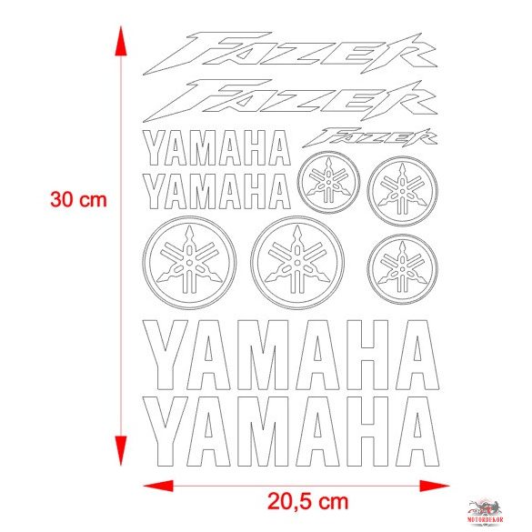 Yamaha Fazer matrica szett