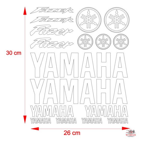 Yamaha Fazer "2" matrica szett
