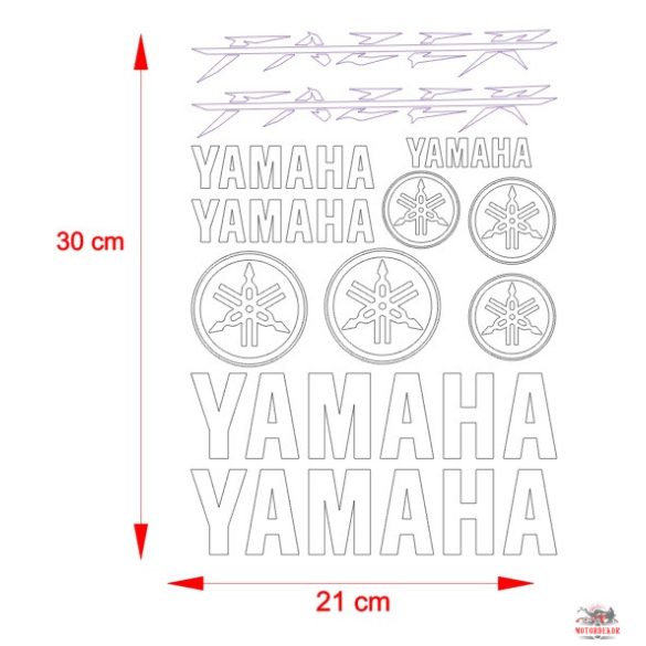 Yamaha Fazer "3" matrica szett