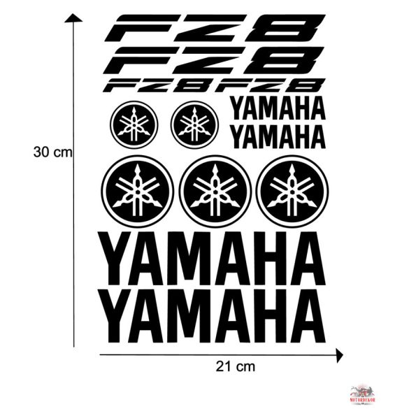 Yamaha FZ8 matrica szett