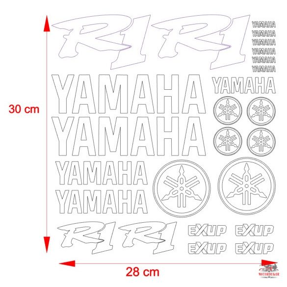Yamaha Exup R1 matrica szett