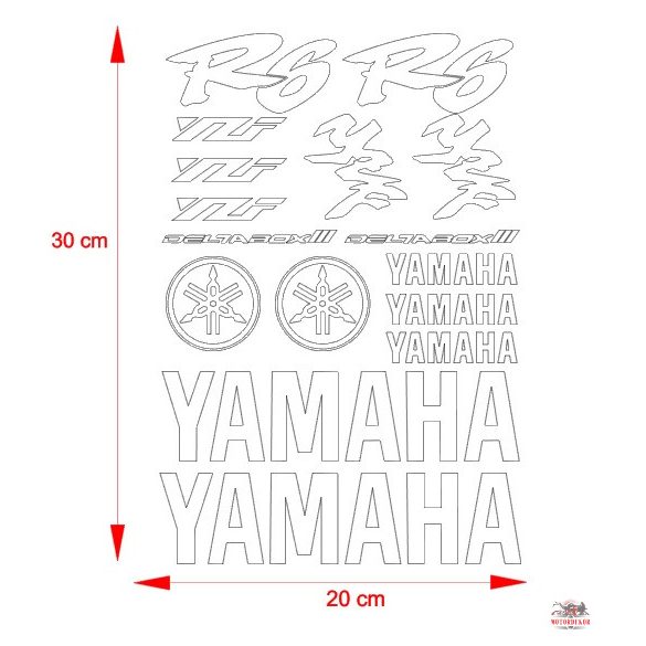 Yamaha TLF R6 matrica szett