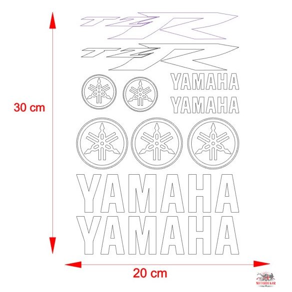 Yamaha TZR matrica szett
