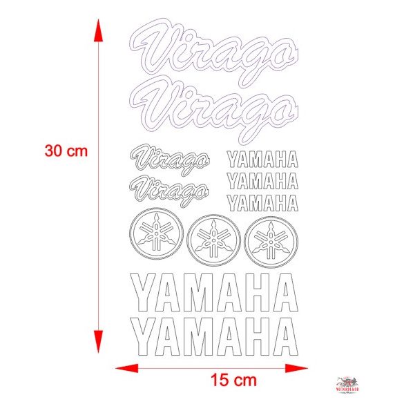 Yamaha Virago matrica szett