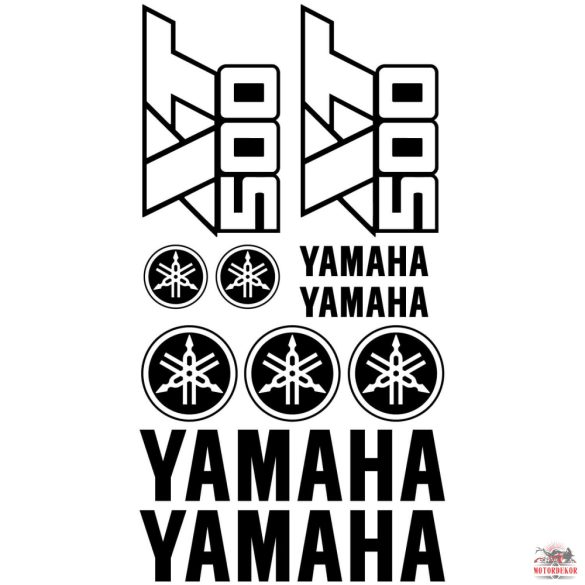 Yamaha XT500 matrica szett