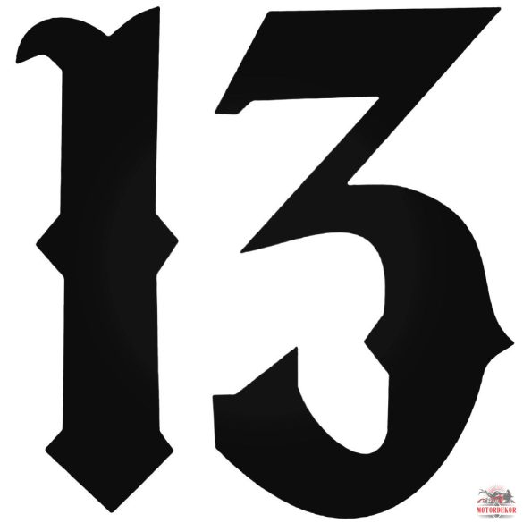 13-as szám matrica