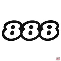 888 szám matrica