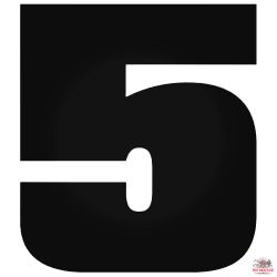 5-ös szám "1" matrica
