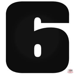 6-os szám matrica