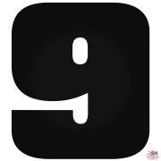 9-es szám matrica