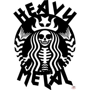 Heavy Metal Starbucks matrica